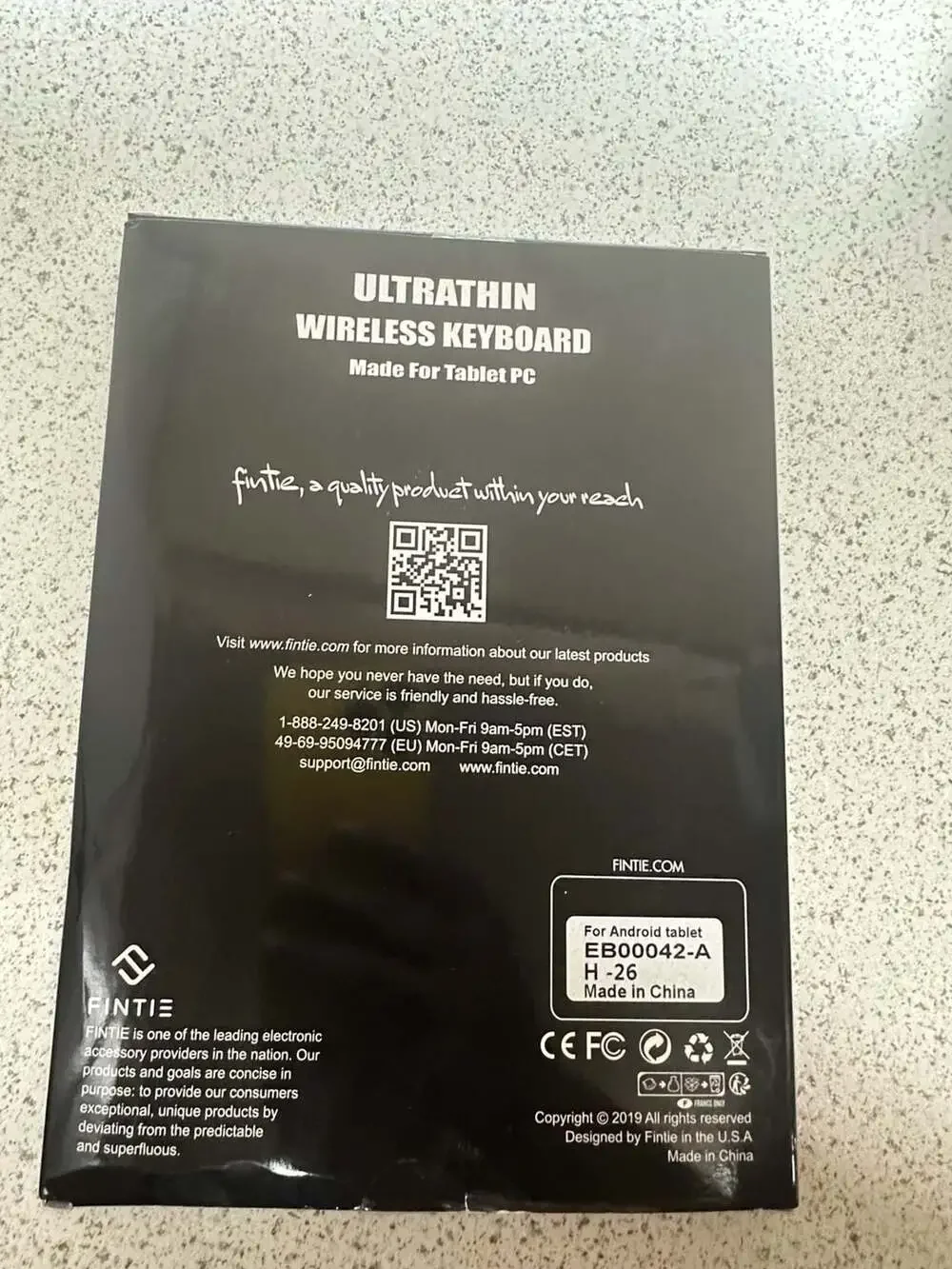 Fintie Ultrathin Wireless Bluetooth Keyboard for Tablet PC